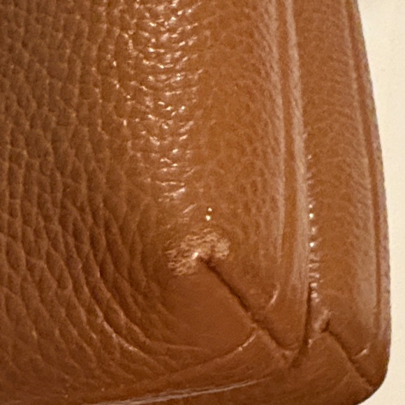 Coach Leather Crossbody in Warm Brown with Gold Hardware - Picture 10 of 17